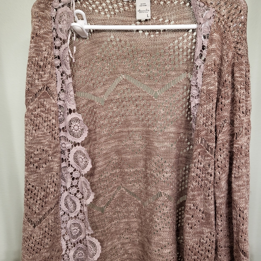 Pink cardigan